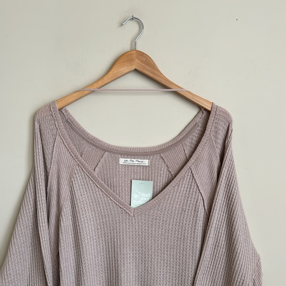 WE THE FREE Santa Clara Thermal Long Sleeve Waffle Knit Top — medium - Picture 6 of 11